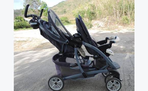 Childcare double stroller top