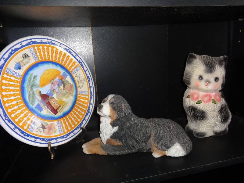 Plate Deco Dog Cat Cast Furniture And Decoration Saint Martin
