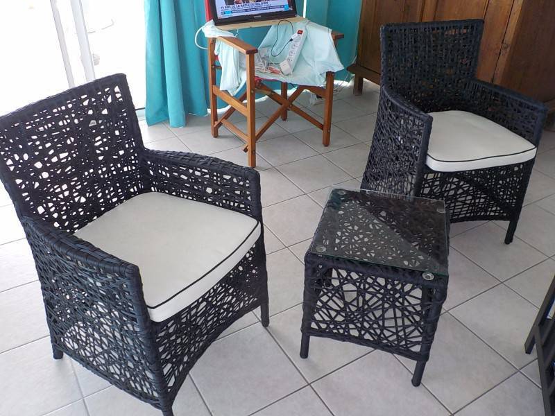 Resinated Chairs 2 Tables Furniture And Decoration Saint Martin Cyphoma