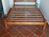 Lijst met foto Mooie dubbel bed, houten frame Sint Maarten #0