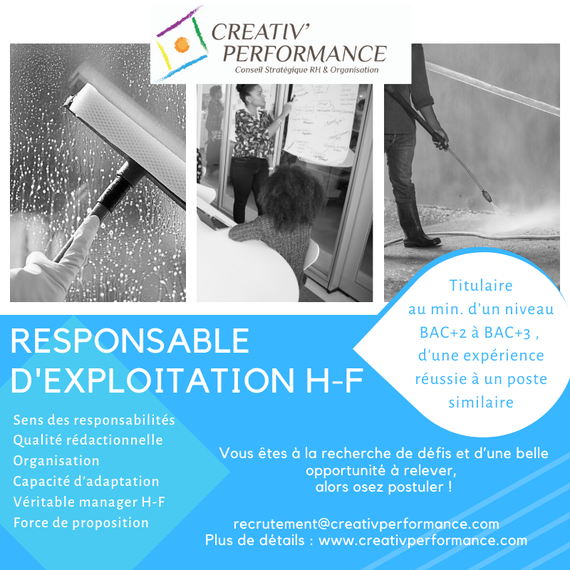 Responsable D Exploitation H F Offre Emploi Guadeloupe Cyphoma