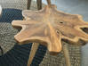 Lijst met foto 2 vrije vorm massief houten tafels Sint Maarten #1